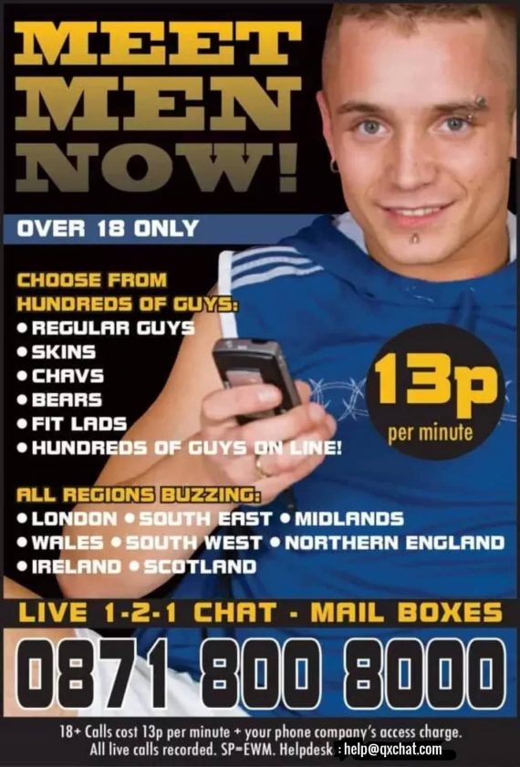 Meet Men Now is a gay chat line that lets gay men meet other men on the phone.