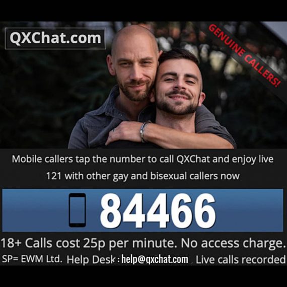 qxchat is a gay chat line based in the UK
