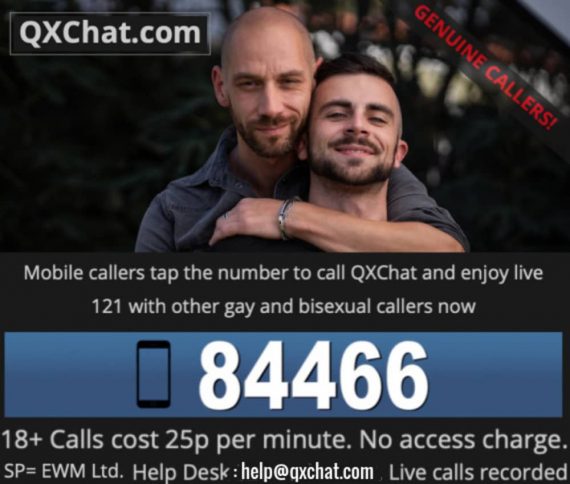 Gay chat line QXChat is a cheap gay chat line in the UK.
